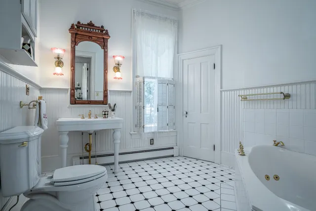 a view of balcony with furniture