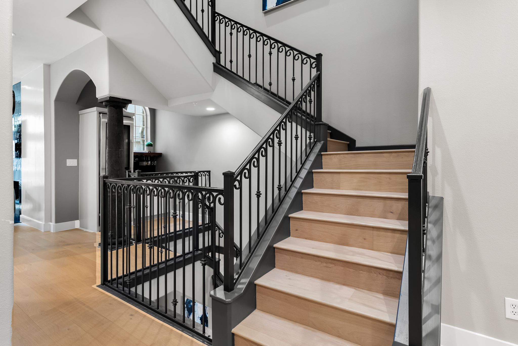 1529 Barton Springs Road, Unit 13 Austin, TX 78704 - Photo 14 of 35 a view of staircase with railing and white walls