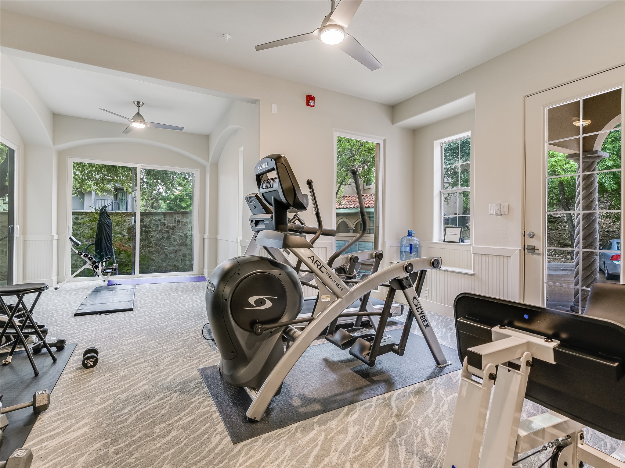1529 Barton Springs Road, Unit 13 Austin, TX 78704 - Photo 27 of 35 a view of a livingroom with furniture and windows