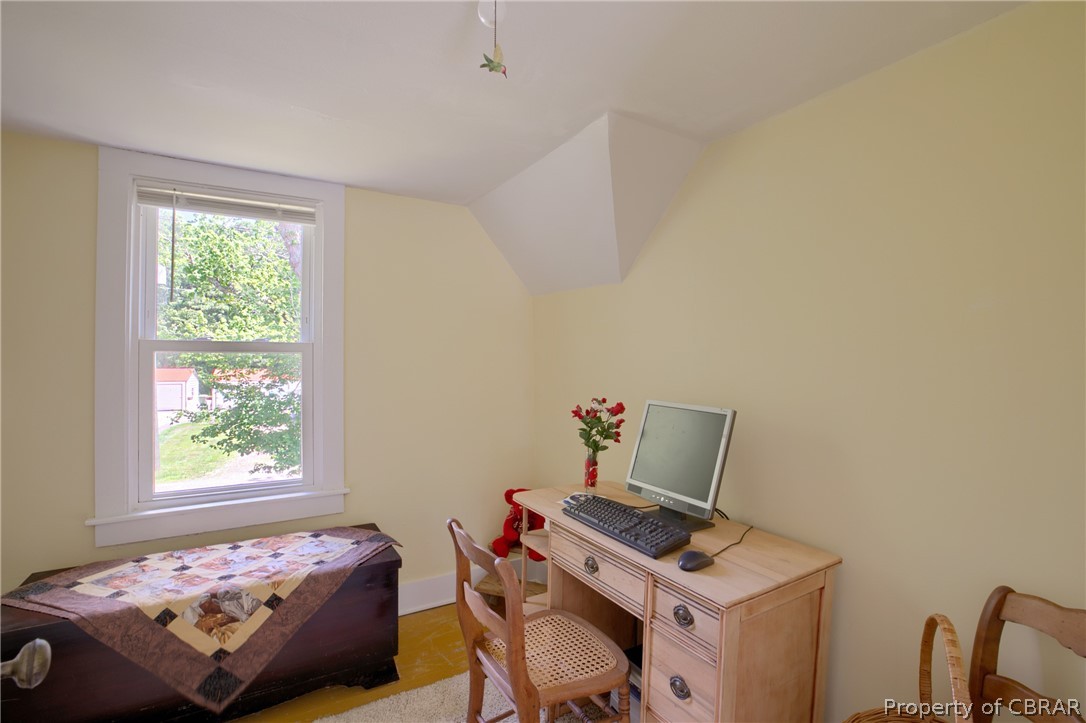2442 Old Ferry Road Hudgins, VA 23076 - Photo 18 of 33 Office area with plenty of natural light and vaulted ceiling