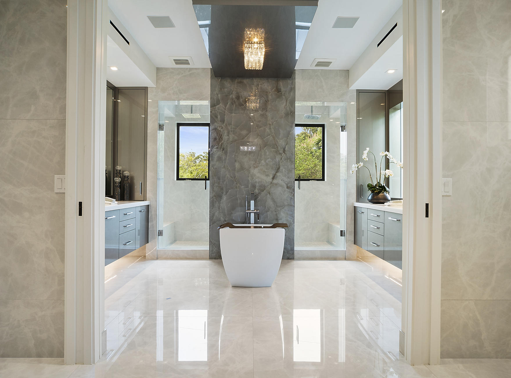 750 Palm Avenue Boca Raton, FL 33432 - Photo 33 of 96 Master Bath w/ Double Floating Vanities
