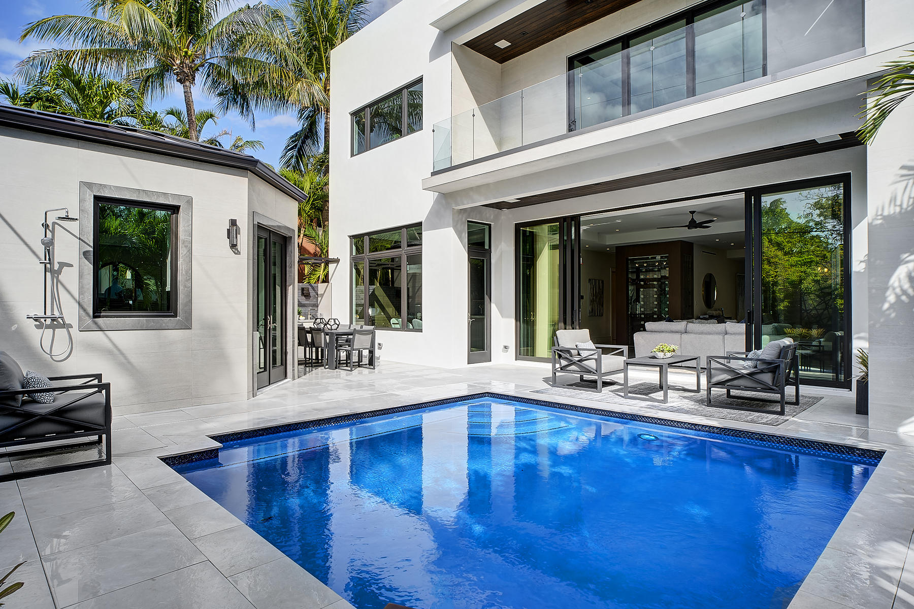 750 Palm Avenue Boca Raton, FL 33432 - Photo 63 of 96 Splash Pool, Patio, & Guest House