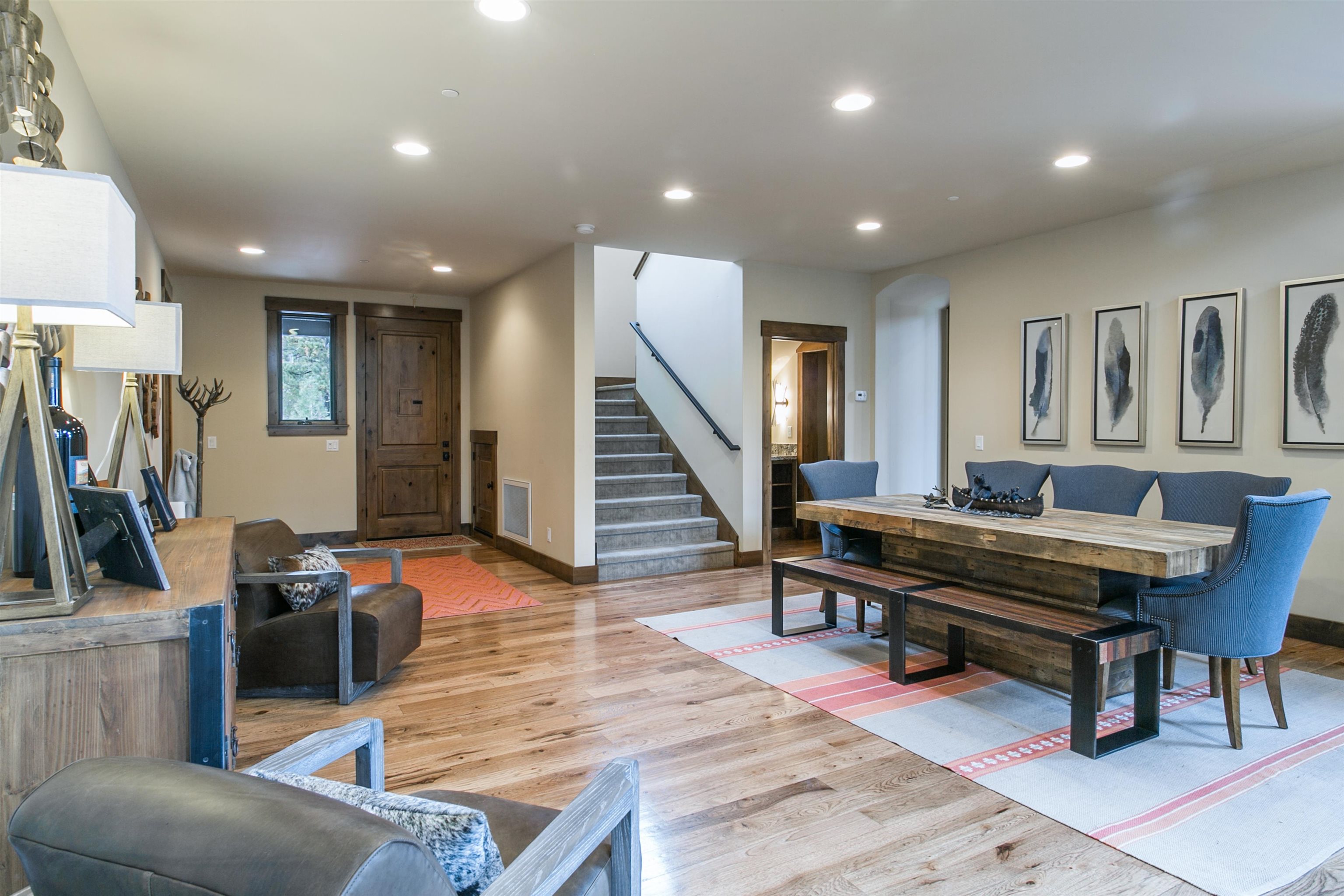 10605 Carson Range Road Truckee, CA 96161 - Photo 6 of 20 a living room with furniture and a wooden floor