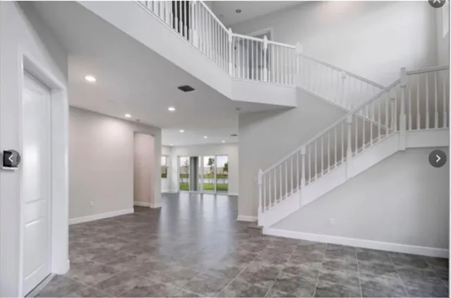 a view of a garden from a window