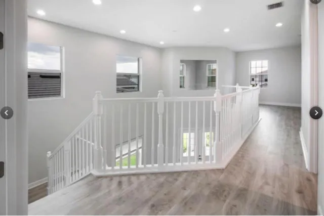 a view of livingroom with kitchen view and living room