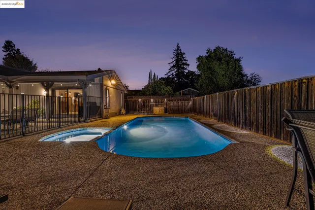 a view of backyard with hardwood