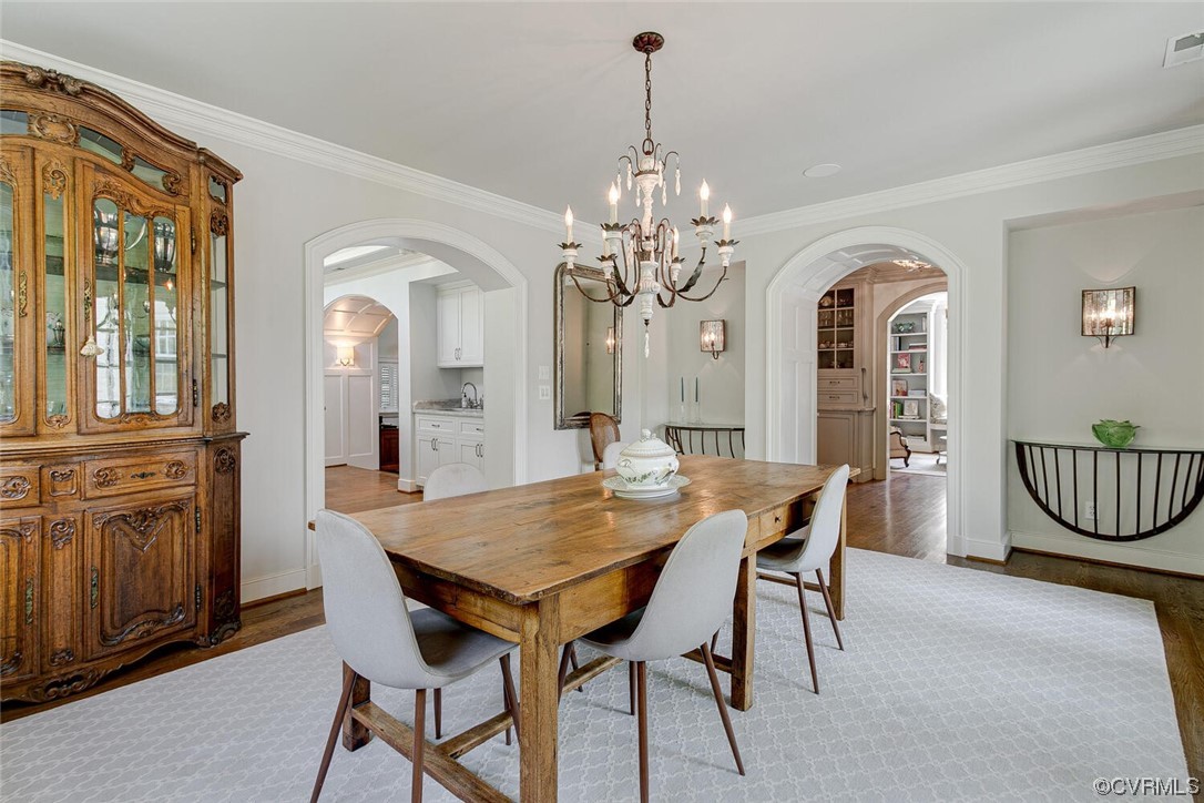 4 South Wilton Road Richmond, VA 23226 - Photo 12 of 49 a view of a dining room with furniture window and wooden floor