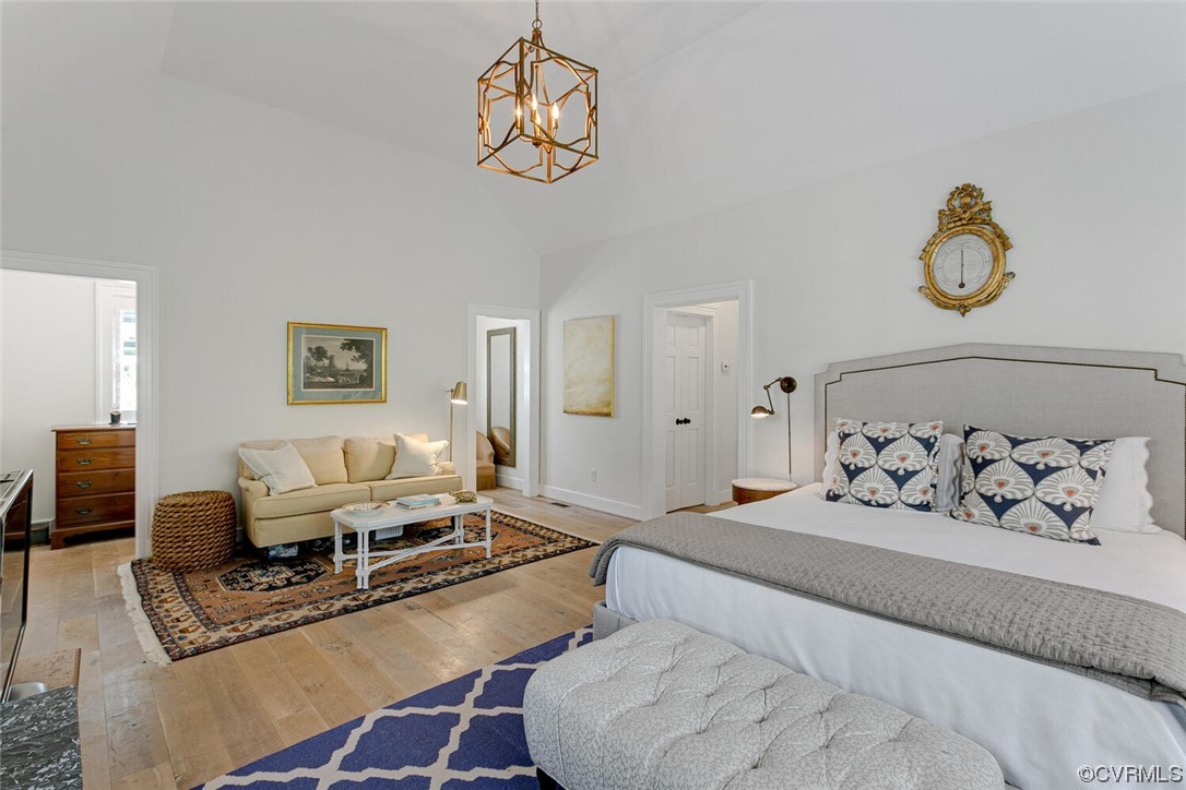 4 South Wilton Road Richmond, VA 23226 - Photo 18 of 49 a bedroom with a bed and painting on the wall