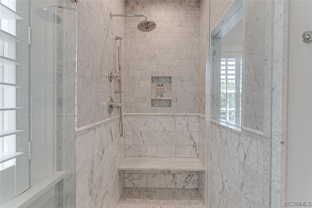 4 South Wilton Road Richmond, VA 23226 - Photo 22 of 49 a bathroom with a glass shower door