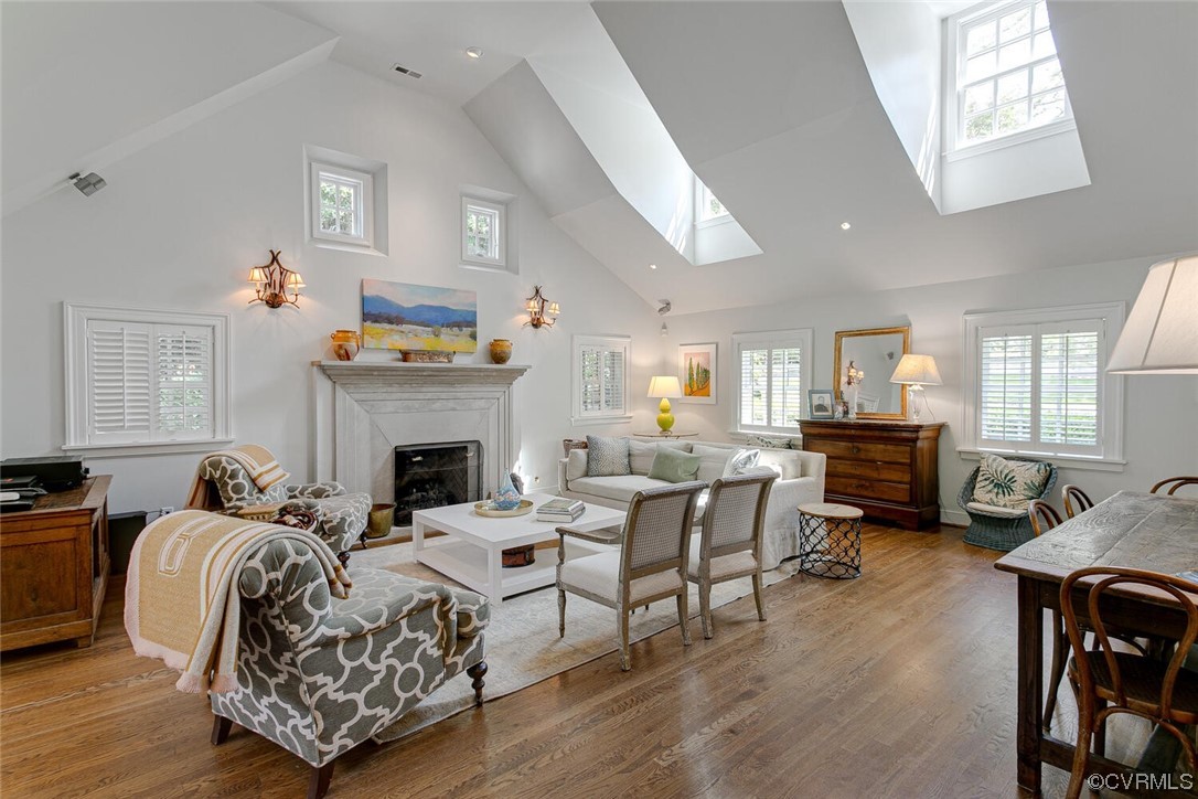 4 South Wilton Road Richmond, VA 23226 - Photo 6 of 49 a living room with furniture large window and a fireplace