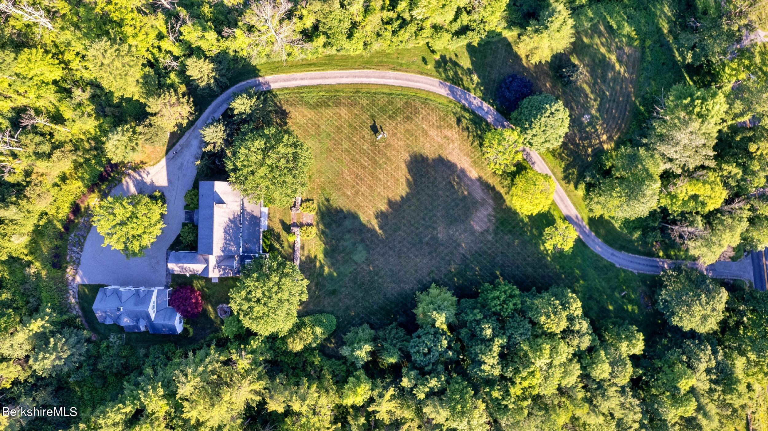 37 Main Road Tyringham, MA 01238 - Photo 7 of 56 Aerial, house to road