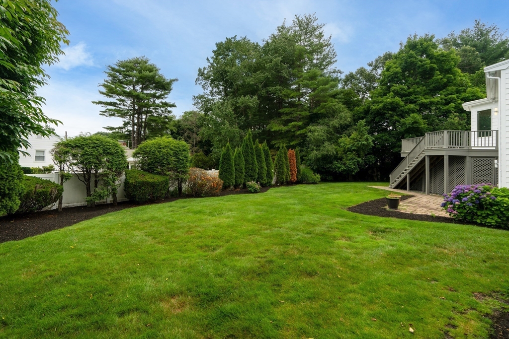 15 Marcellus Drive Newton, MA 02459 - Photo 20 of 27 a view of a garden with a slide