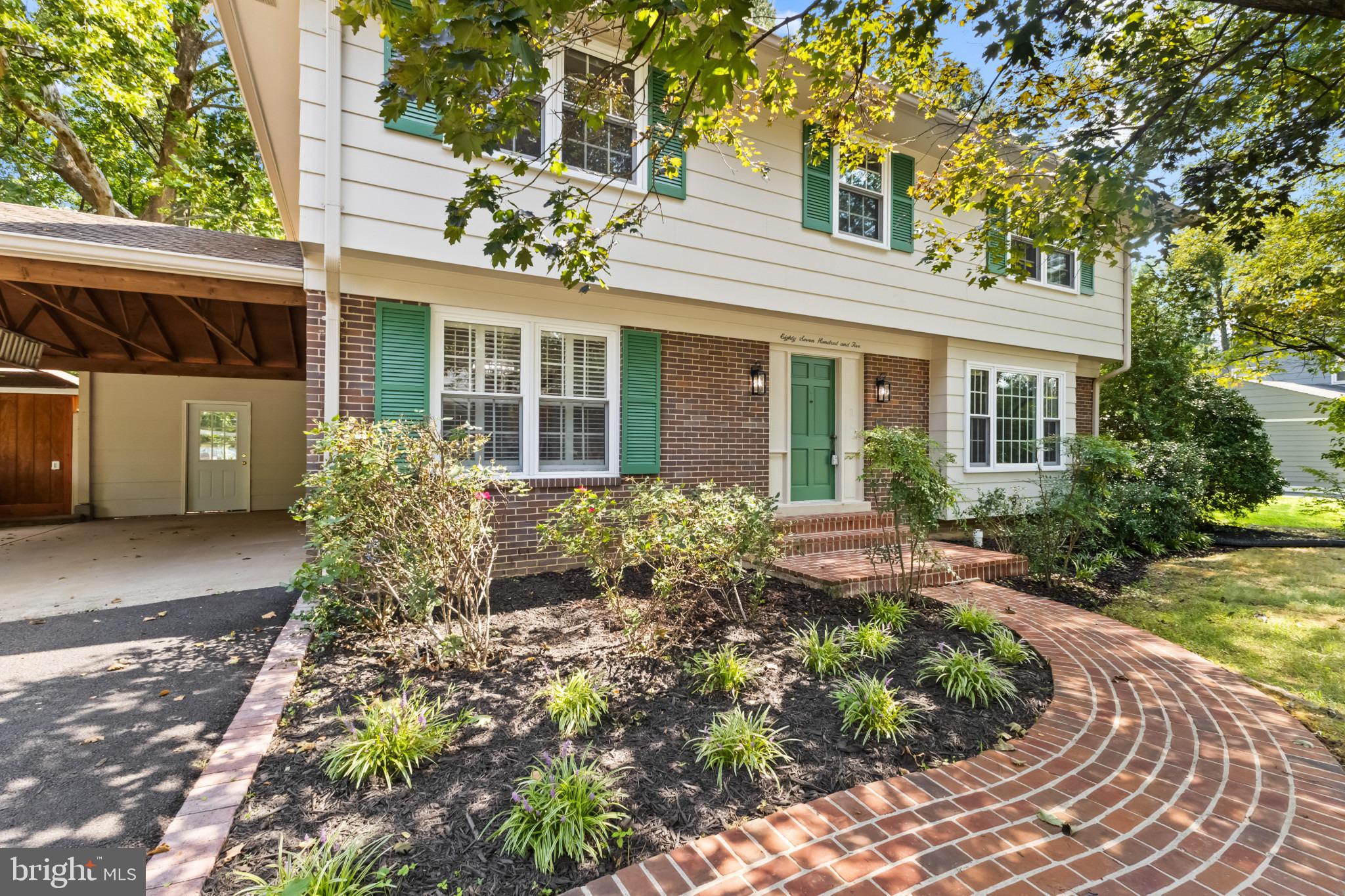 8705 Gateshead Road Alexandria, VA 22309 - Photo 5 of 44 Brick walkway and manicured landscaping