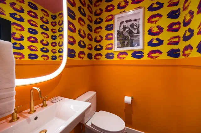 a view of a swimming pool with a lounge chairs