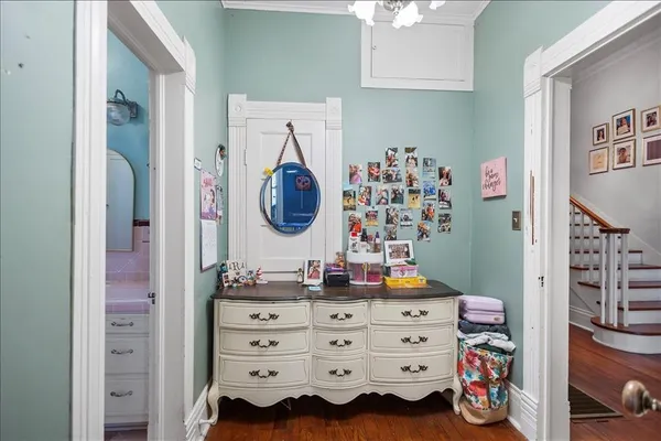 a view of kitchen and utility room