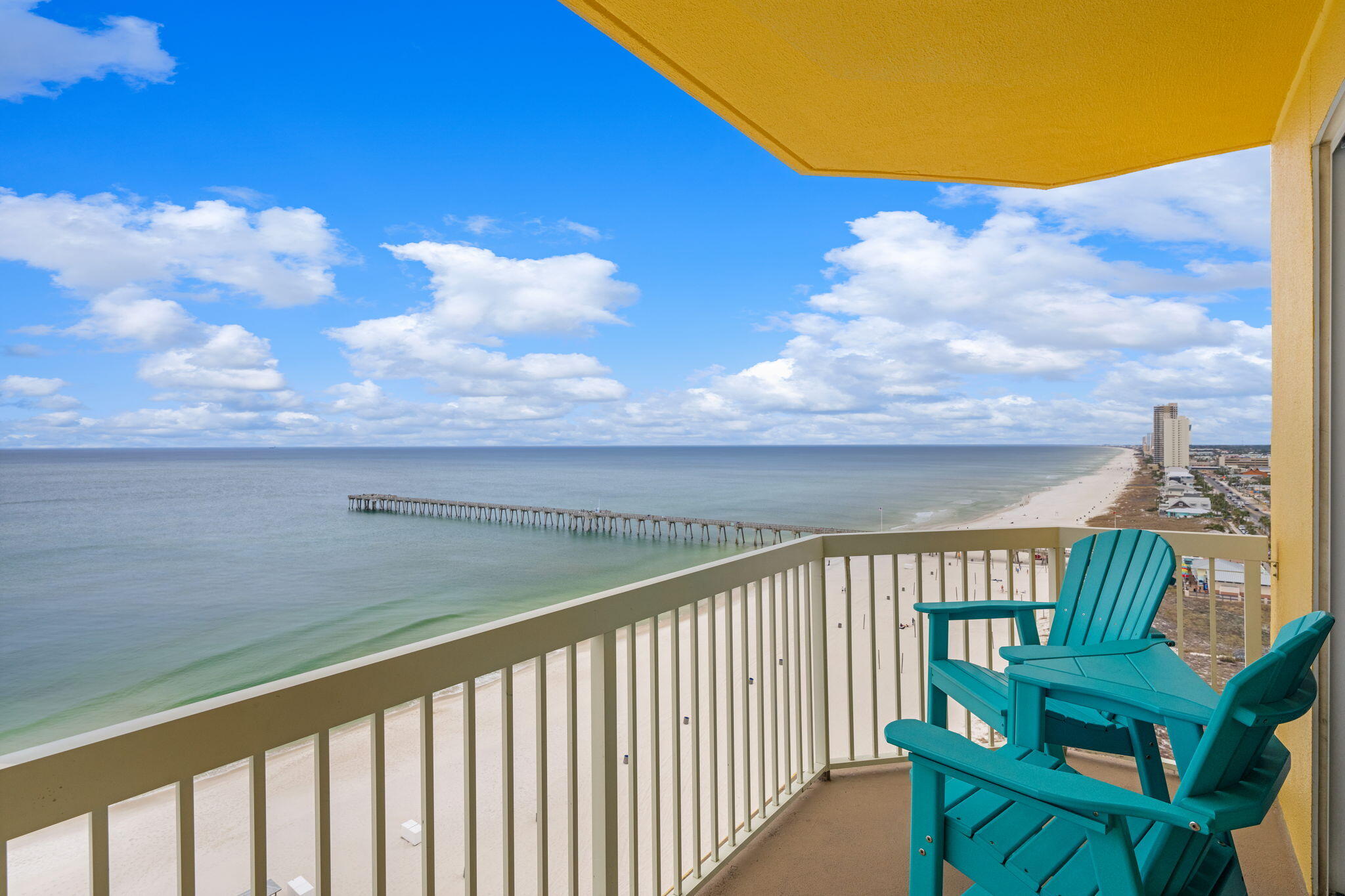 15817 Front Beach Road, Unit 21409 Panama City Beach, FL 32413 - Photo 2 of 23 a view of a balcony with an outdoor space