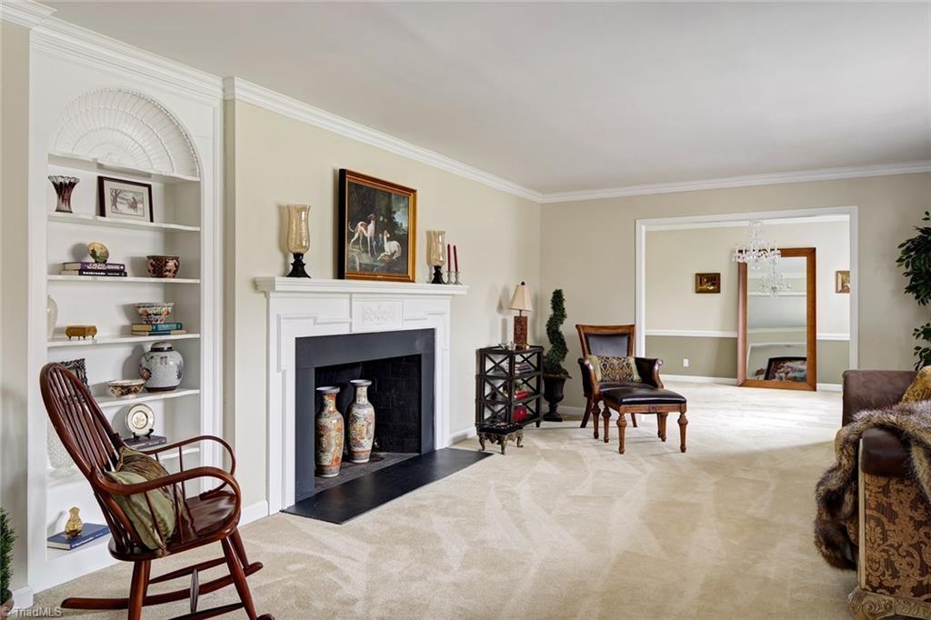 4912 Hackamore Road Greensboro, NC 27410 - Photo 3 of 30 Formal Living Room with view of Formal Dining Room