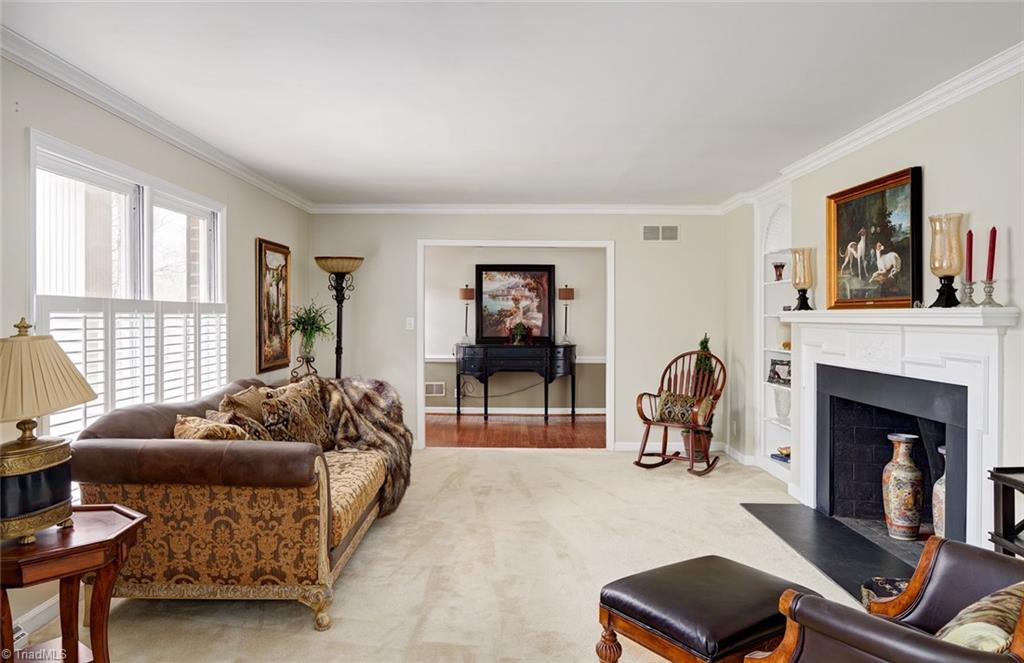 4912 Hackamore Road Greensboro, NC 27410 - Photo 4 of 30 View of Formal Living Room to Foyer