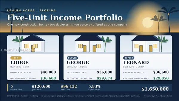 $1,650,000 | Residential Residential Portfolio, Lehigh Acres, FL 33973