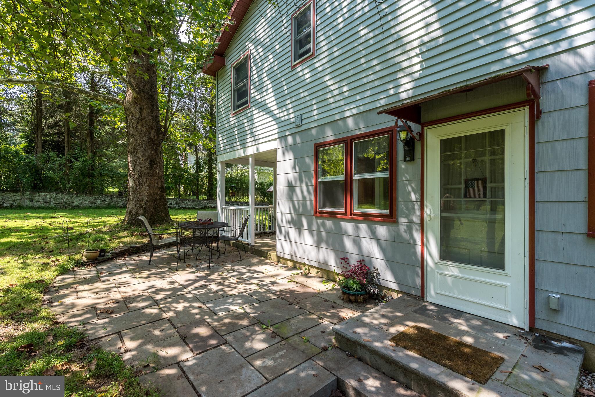 7340 Ferry Road New Hope, PA 18938 - Photo 20 of 33 Back patio, Back door, Covered Outside Room
