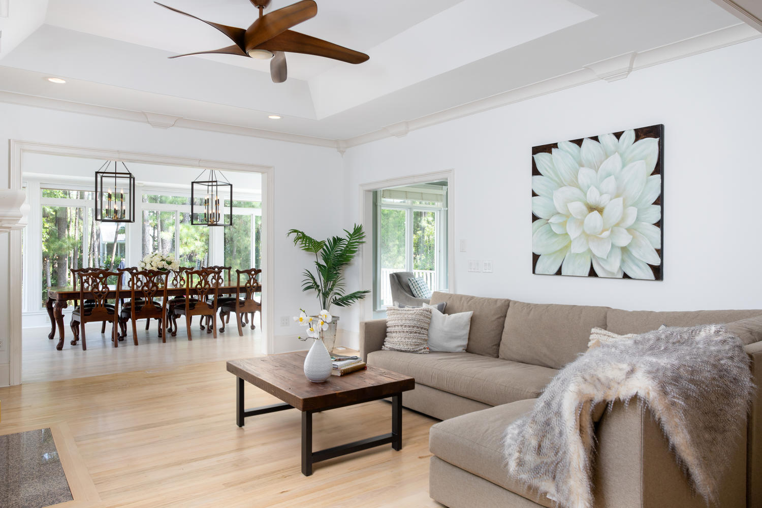 1347 Old Brickyard Road Mount Pleasant, SC 29466 - Photo 22 of 62 Family Room and Sunroom