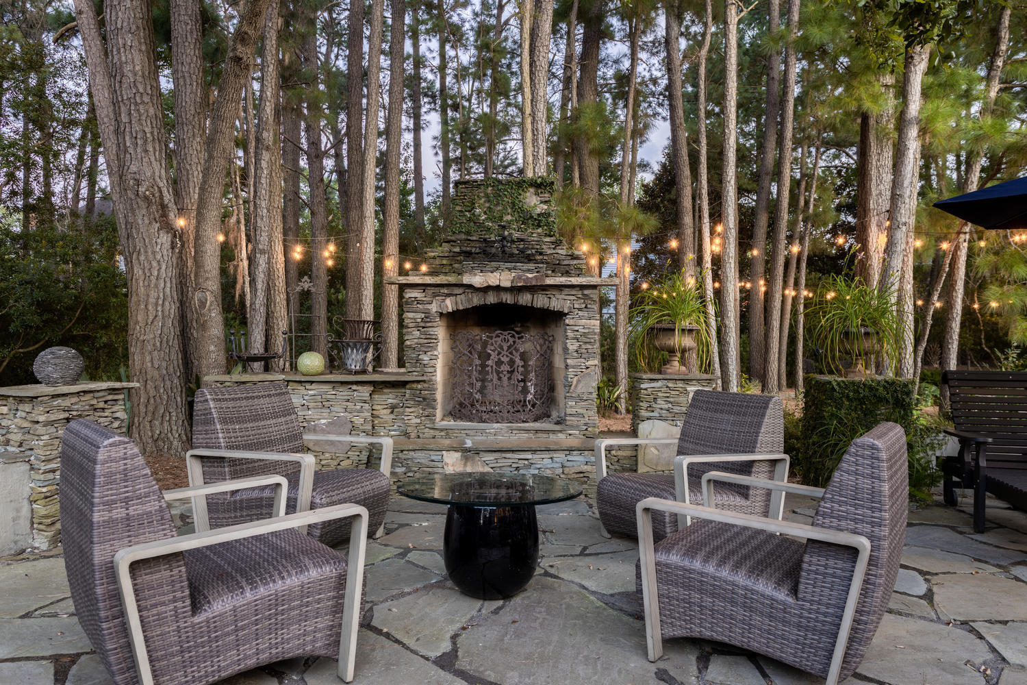 1347 Old Brickyard Road Mount Pleasant, SC 29466 - Photo 54 of 62 Flagstone Fireplace