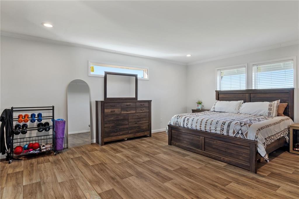 1350 Beham Ridge Road West Alexander, PA 15376 - Photo 25 of 48 a bedroom with a bed and a wooden floor