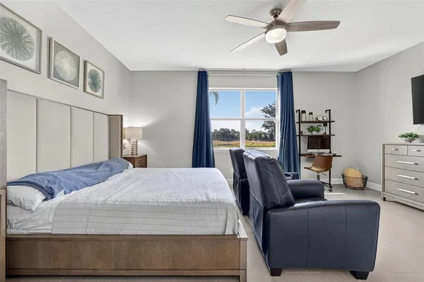 an aerial view of residential houses and outdoor space