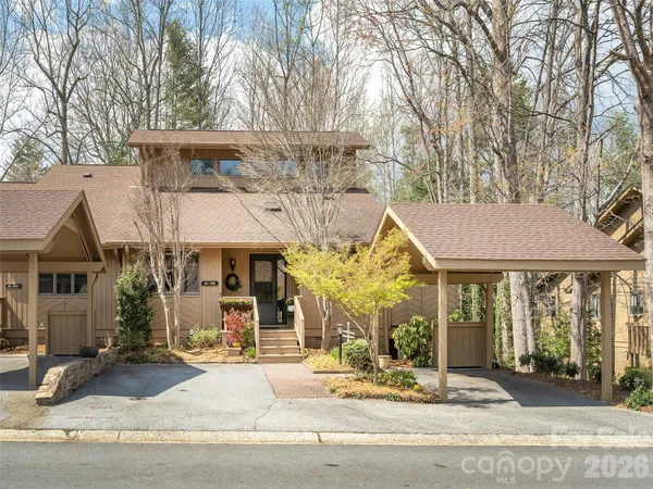 a front view of a house