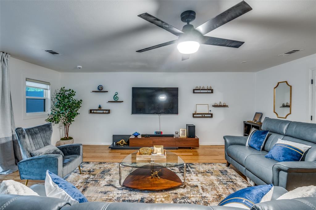 11211 McCree Road Dallas, TX 75238 - Photo 13 of 29 a living room with furniture and a flat screen tv
