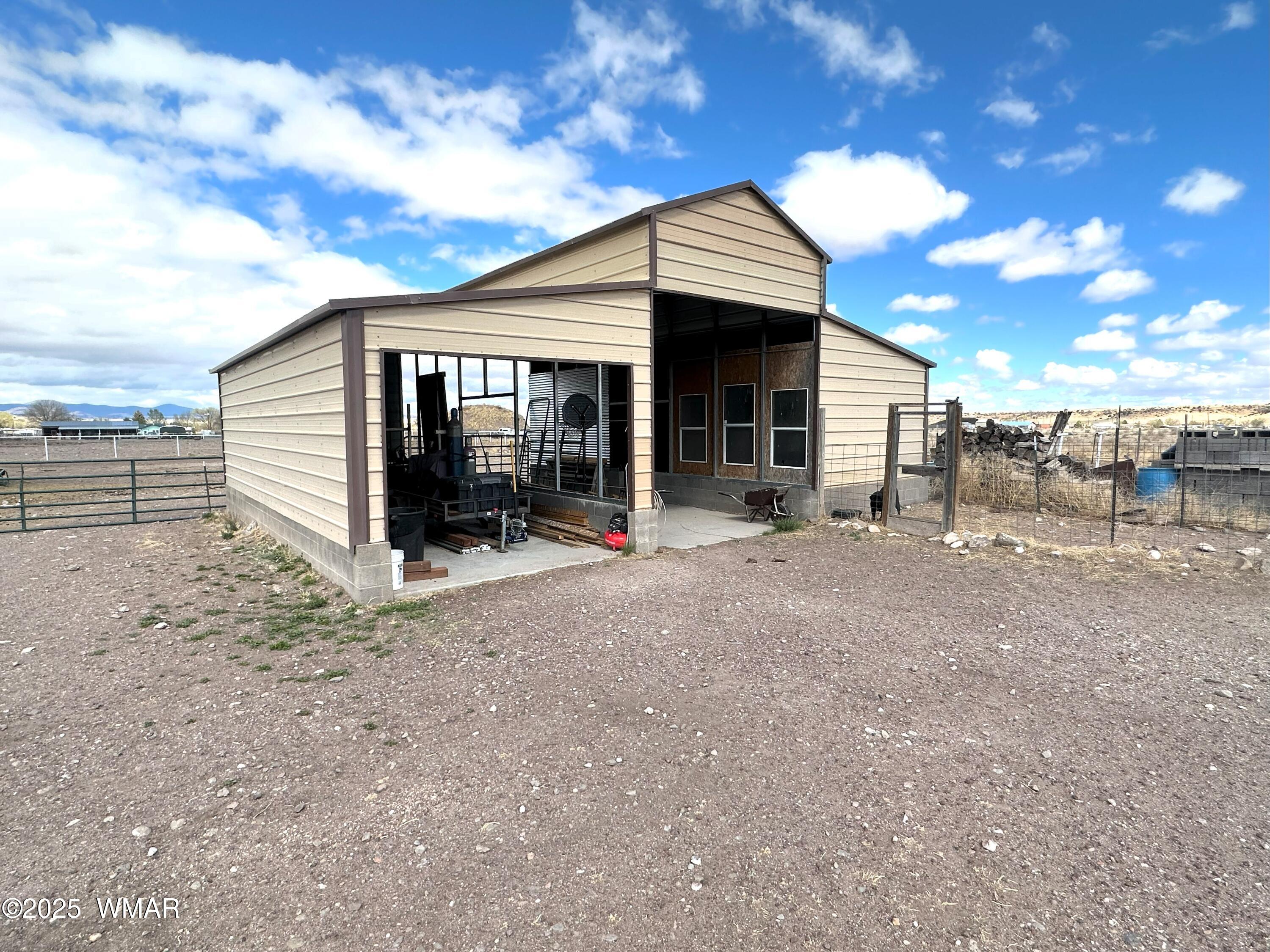 7 County Road Springerville, AZ 85938 - Photo 41 of 56 30x36 THREE BAY METAL BARN