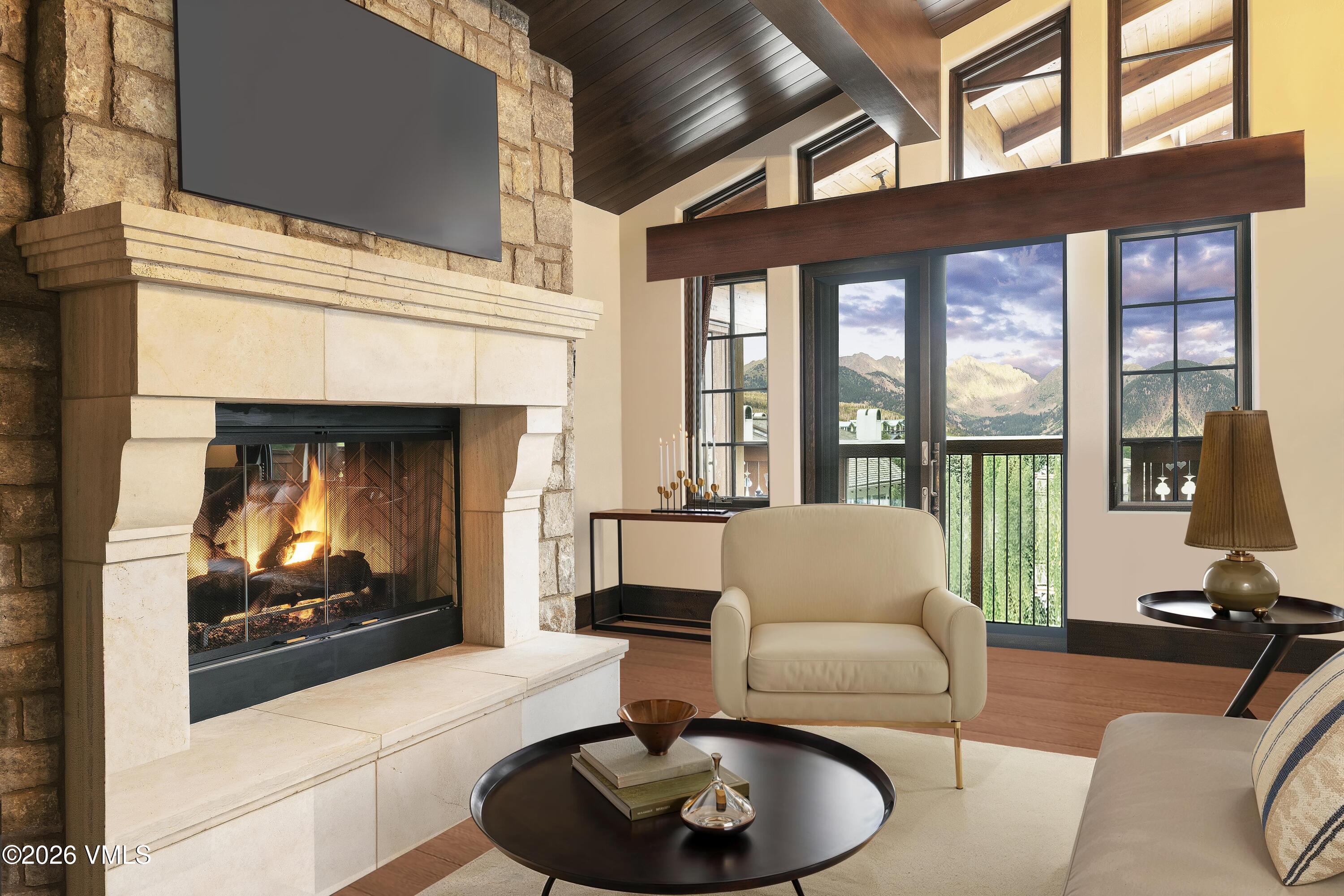 151 Vail Road, Unit 4 Vail, CO 81657 - Photo 2 of 17 Living-Virtually Staged