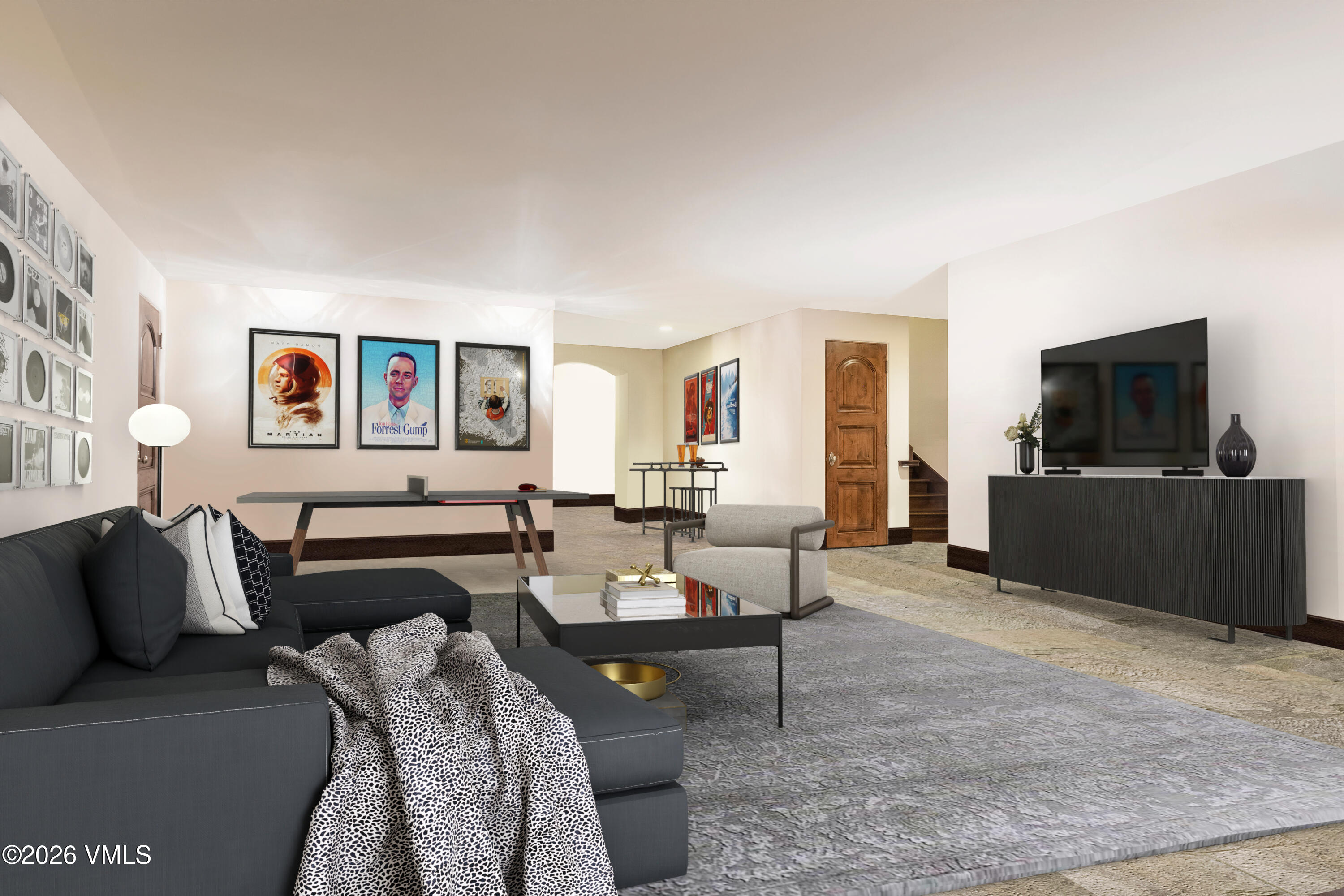 151 Vail Road, Unit 4 Vail, CO 81657 - Photo 6 of 17 Family Room-Virtually Staged