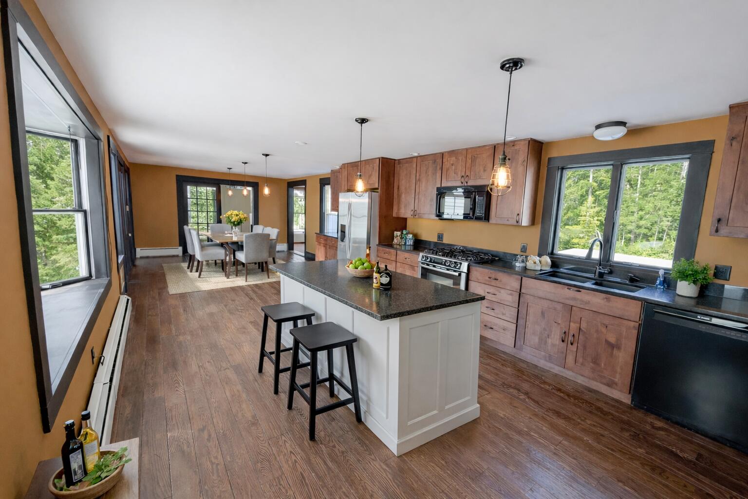 Staged kitchen