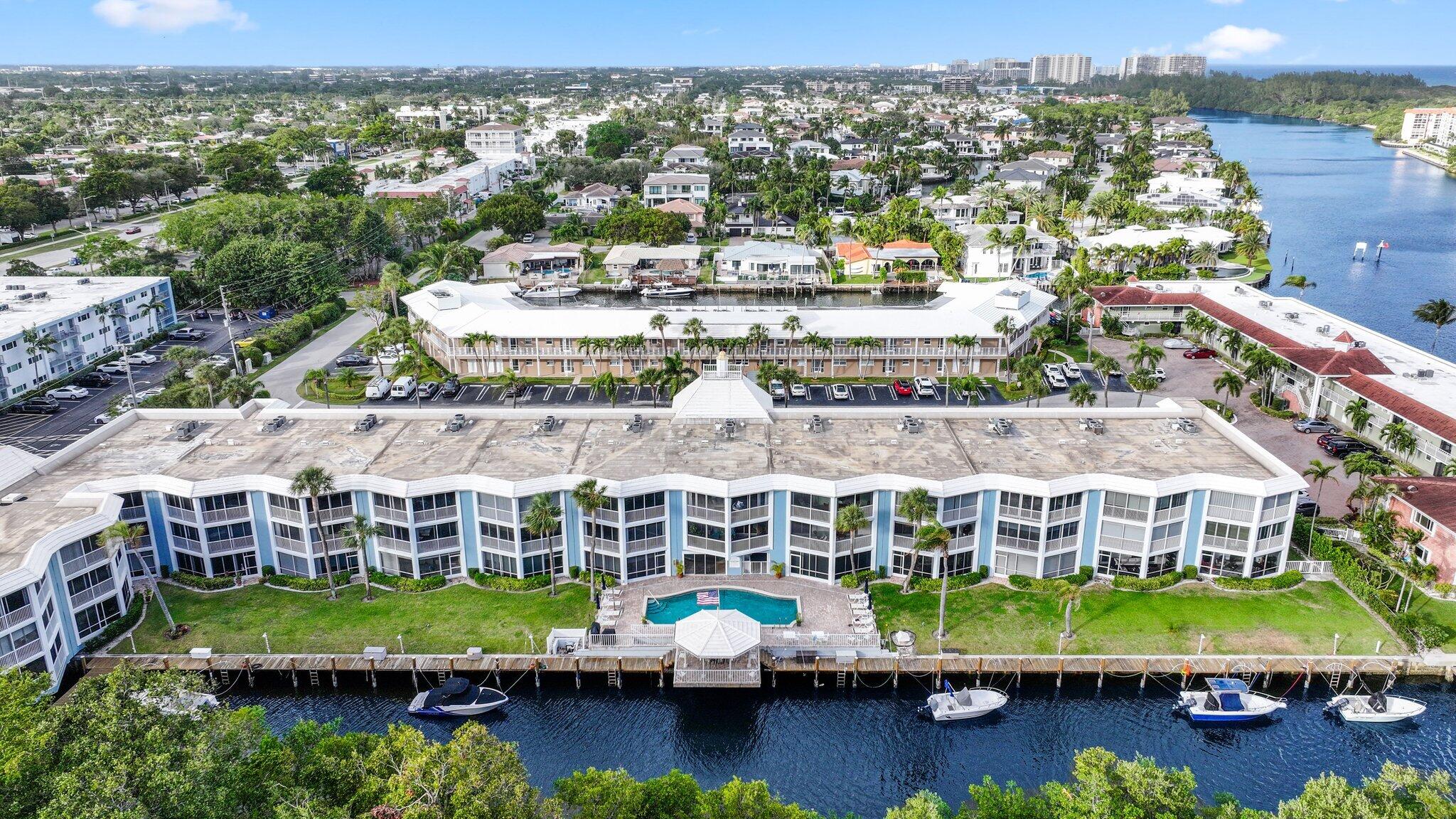 700 Harbour Drive, Unit 230 Boca Raton, FL 33431 - Photo 2 of 55 Aerial of 700 NE HARBOUR TER