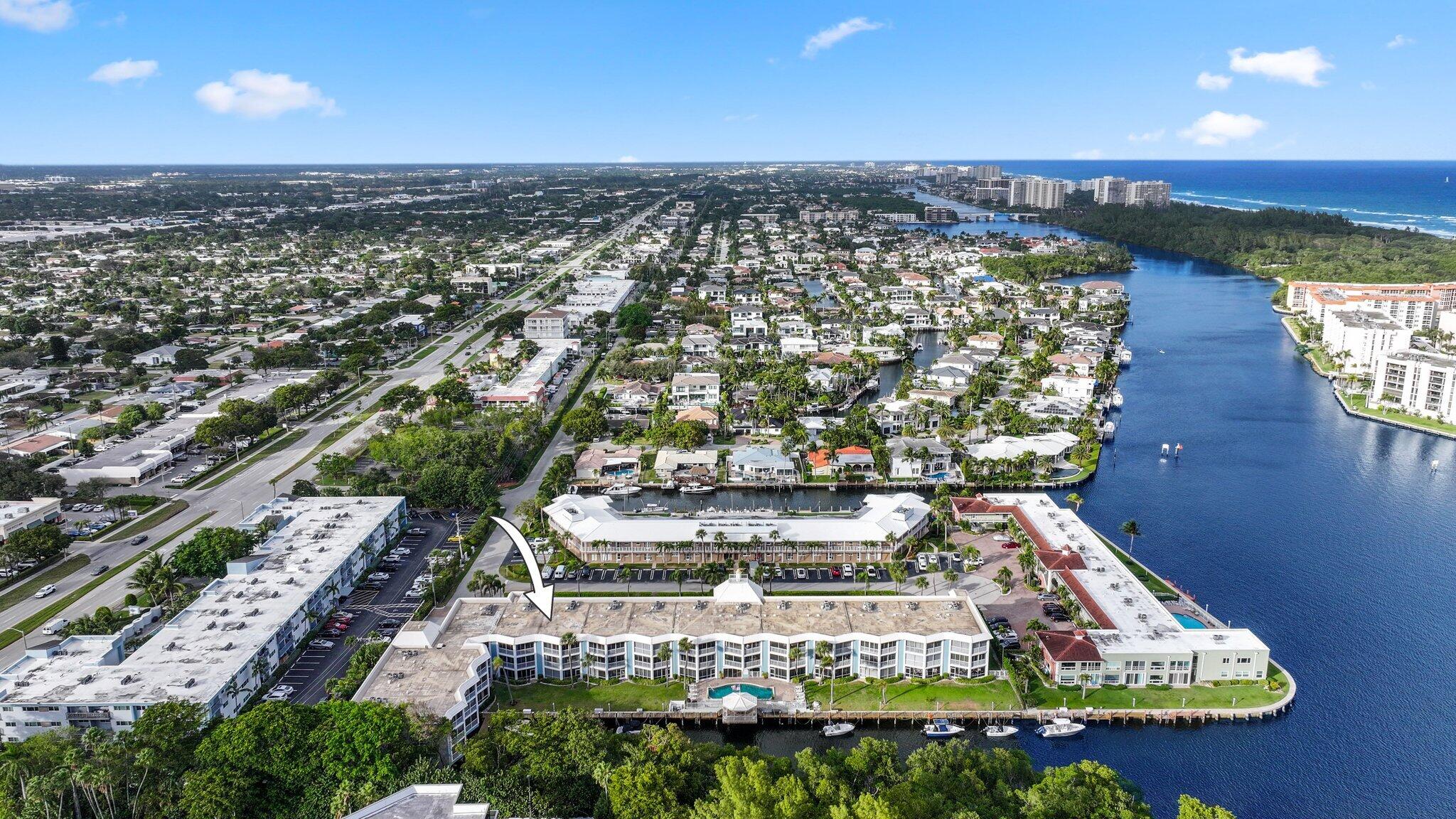 700 Harbour Drive, Unit 230 Boca Raton, FL 33431 - Photo 51 of 55 Aerial of 700 NE HARBOUR TER
