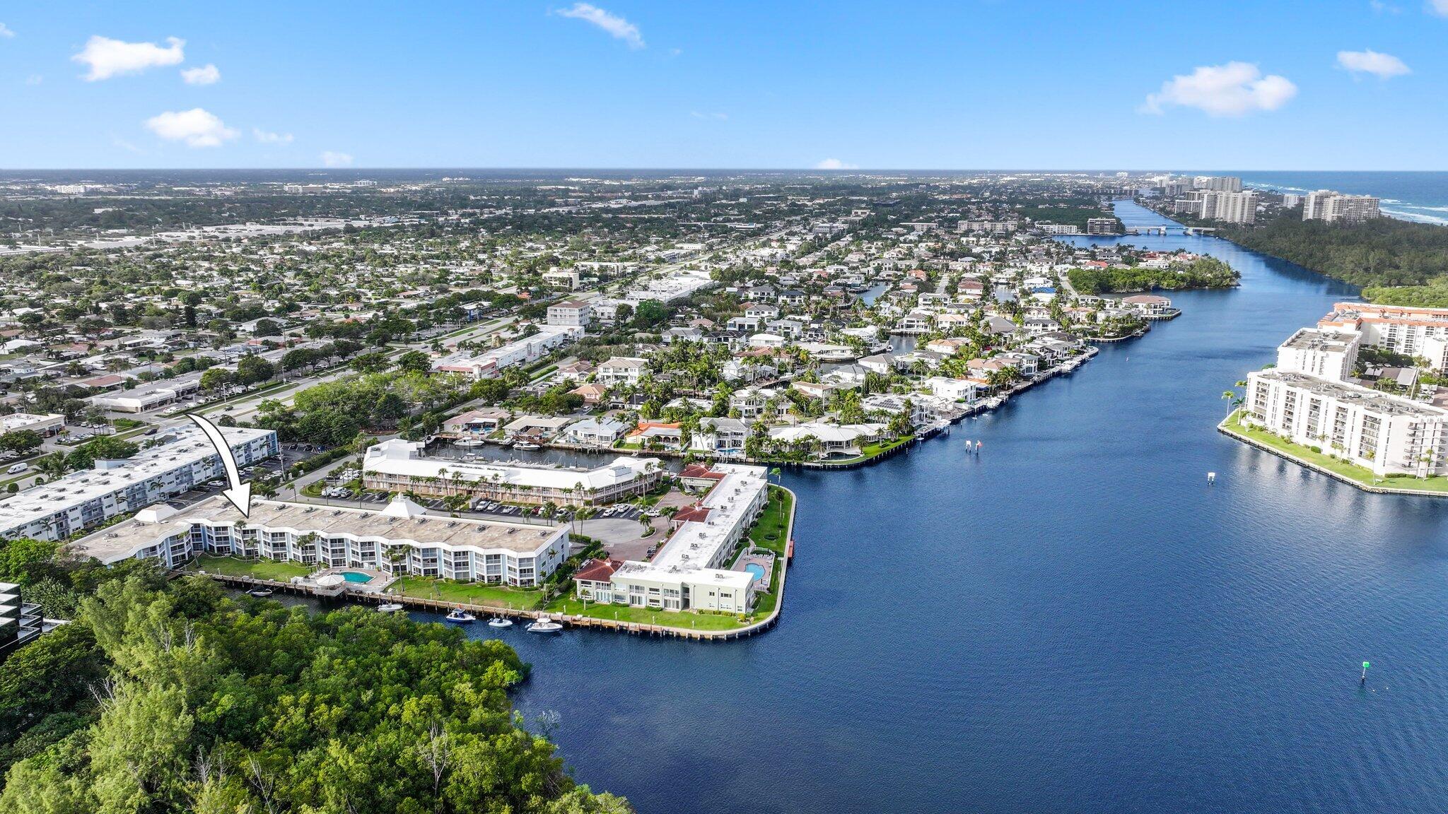 700 Harbour Drive, Unit 230 Boca Raton, FL 33431 - Photo 54 of 55 Aerial of 700 NE HARBOUR TER