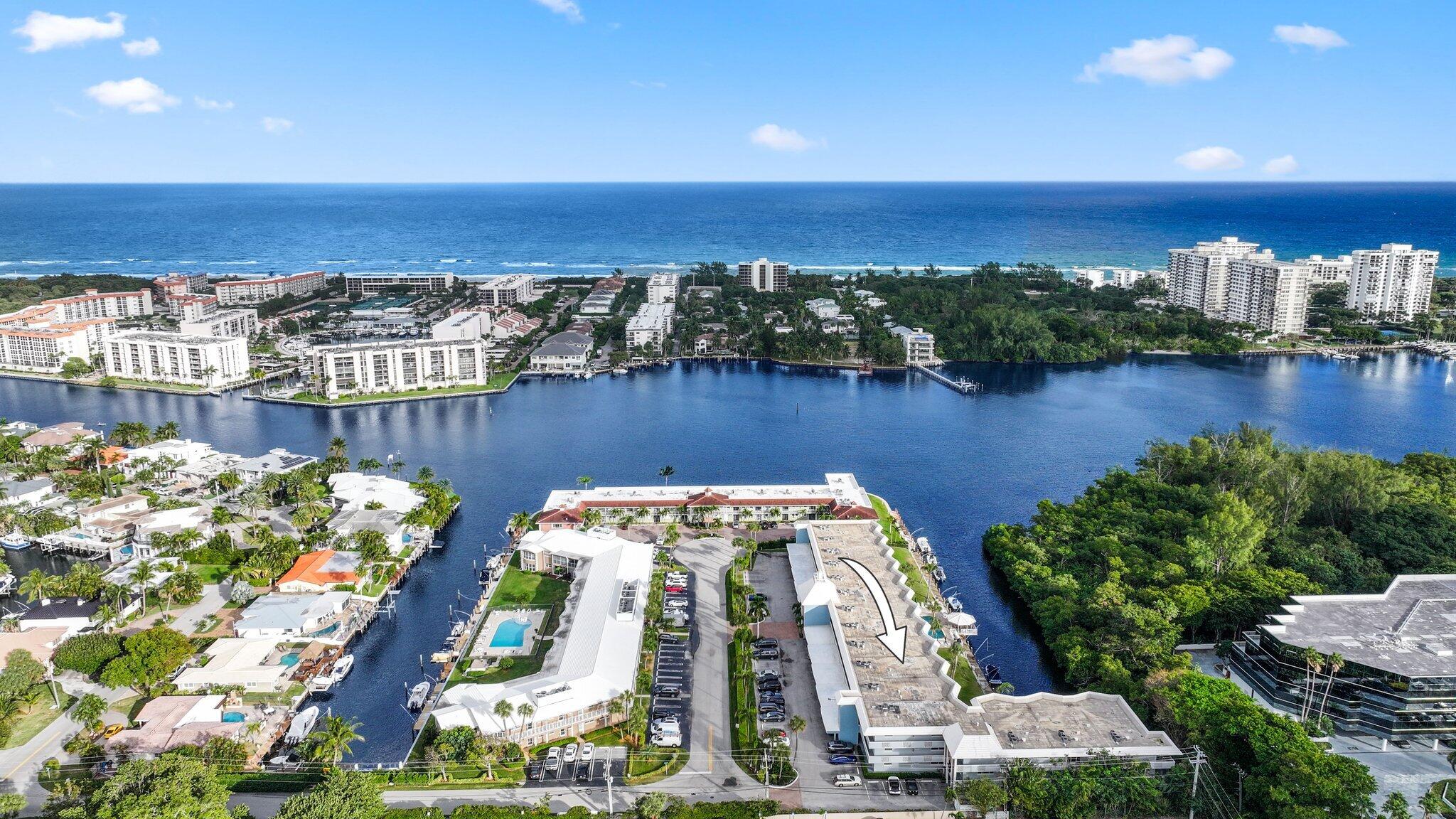 700 Harbour Drive, Unit 230 Boca Raton, FL 33431 - Photo 55 of 55 Aerial of 700 NE HARBOUR TER