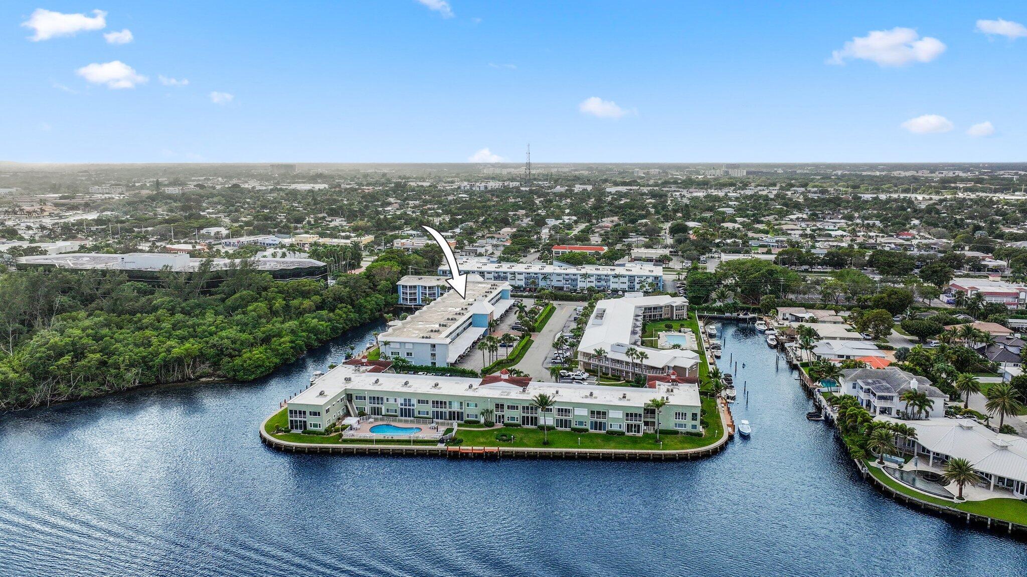 700 Harbour Drive, Unit 230 Boca Raton, FL 33431 - Photo 8 of 55 Aerial of 700 NE HARBOUR TER