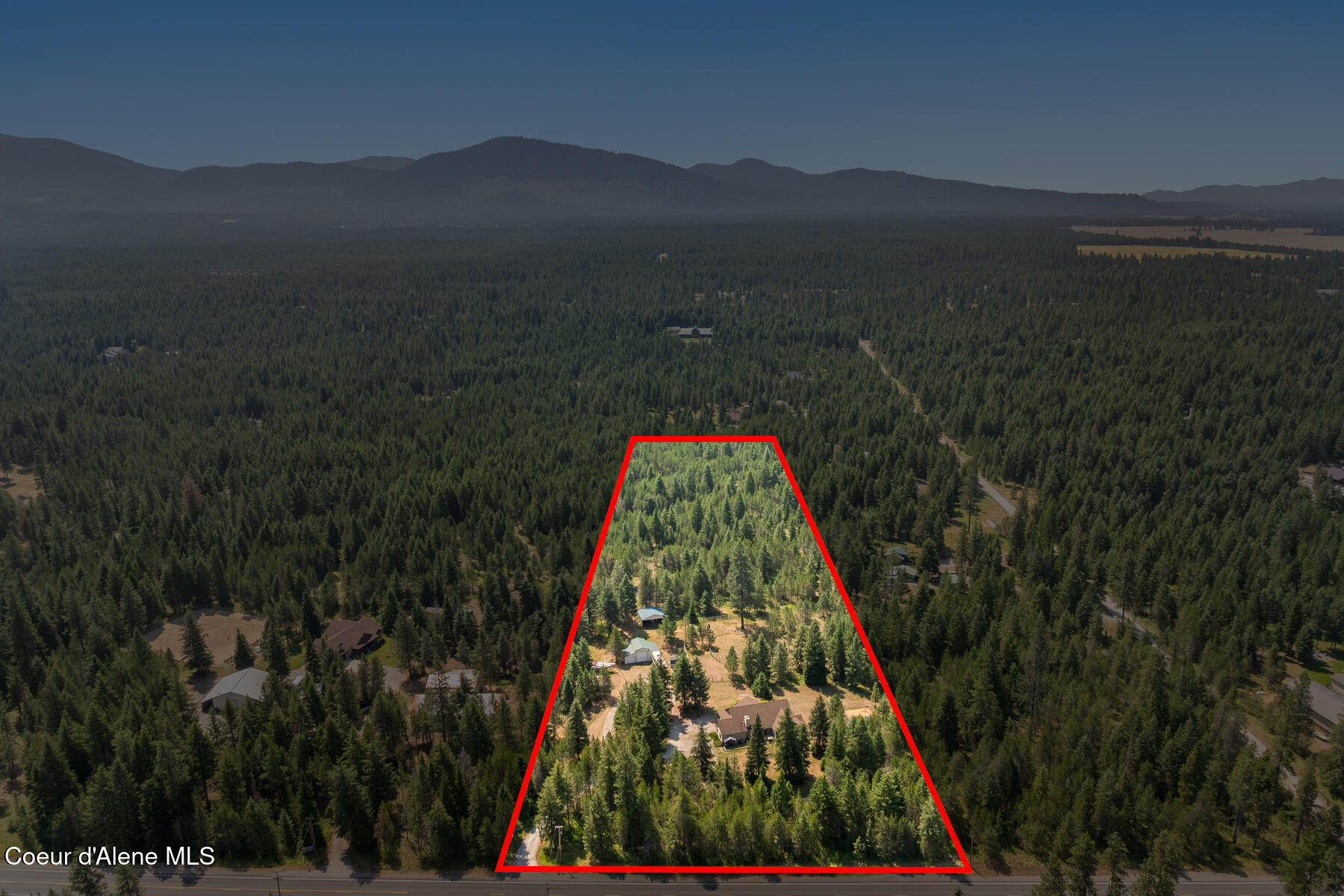 10240 East Howard Road Athol, ID 83801 - Photo 85 of 103 Aerial_10240EHowardRd-13_Outlined