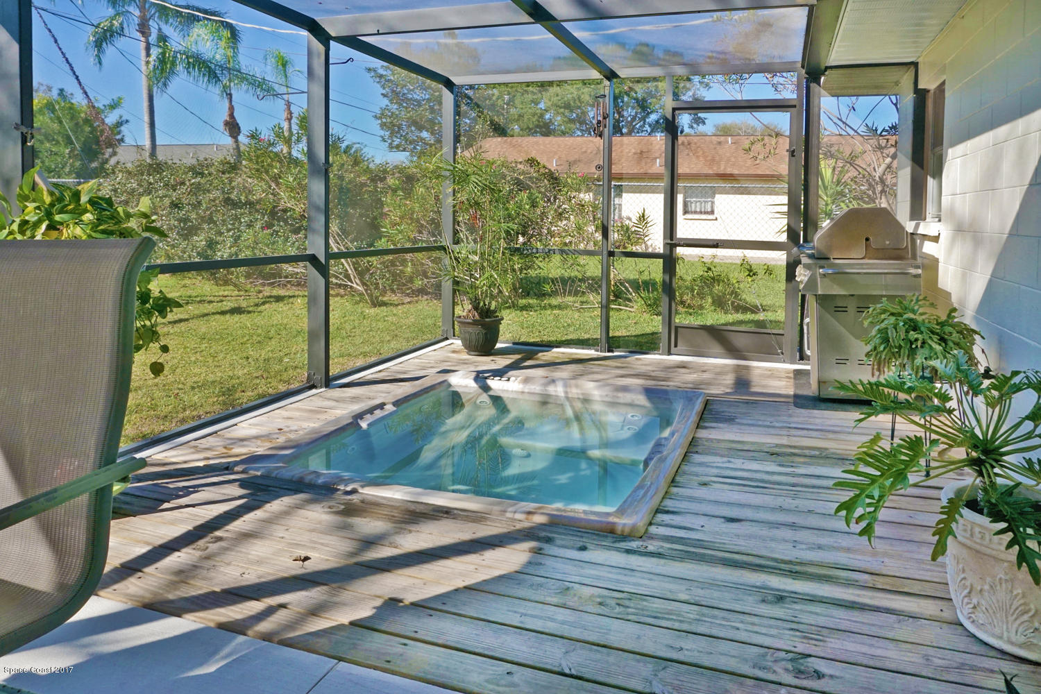 897 Levitt Parkway Rockledge, FL 32955 - Photo 33 of 34 Screened-in Hottub