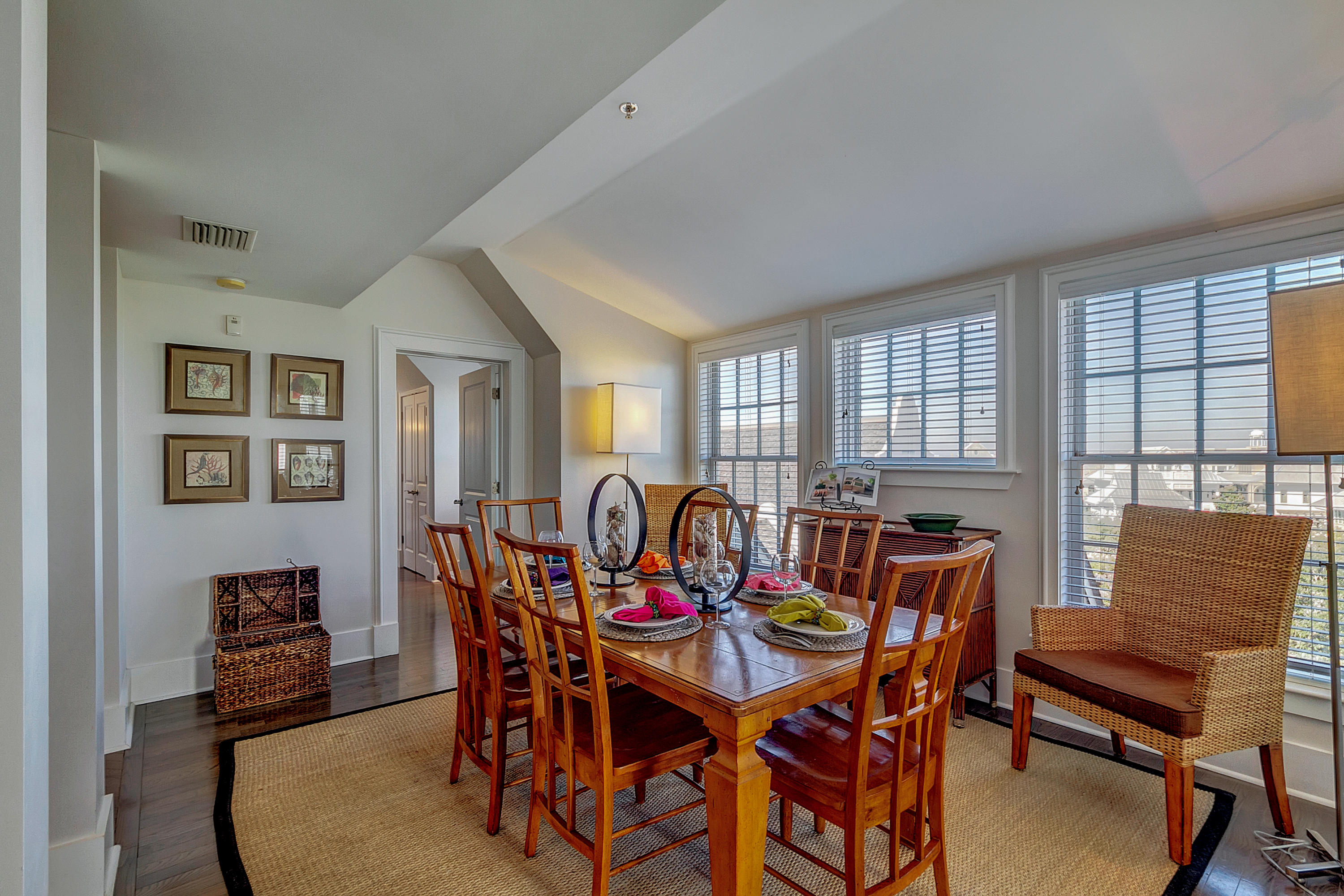 5 Main Street, Unit 1F Rosemary Beach, FL 32461 - Photo 7 of 24 a view of a dining room with furniture window and wooden floor