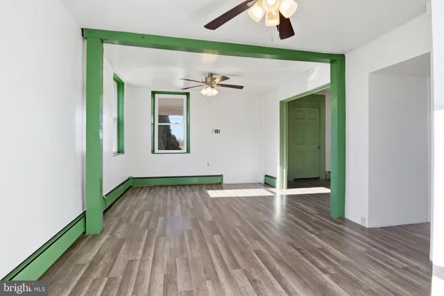 a view of an empty room