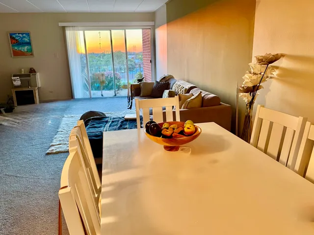 a view of a living room with furniture