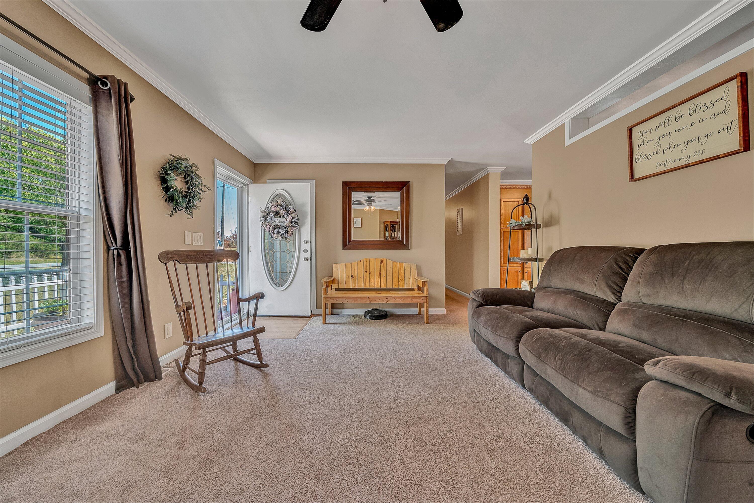 159 Simmons Creek Road Union Hall, VA 24176 - Photo 5 of 55 a living room with furniture and a window