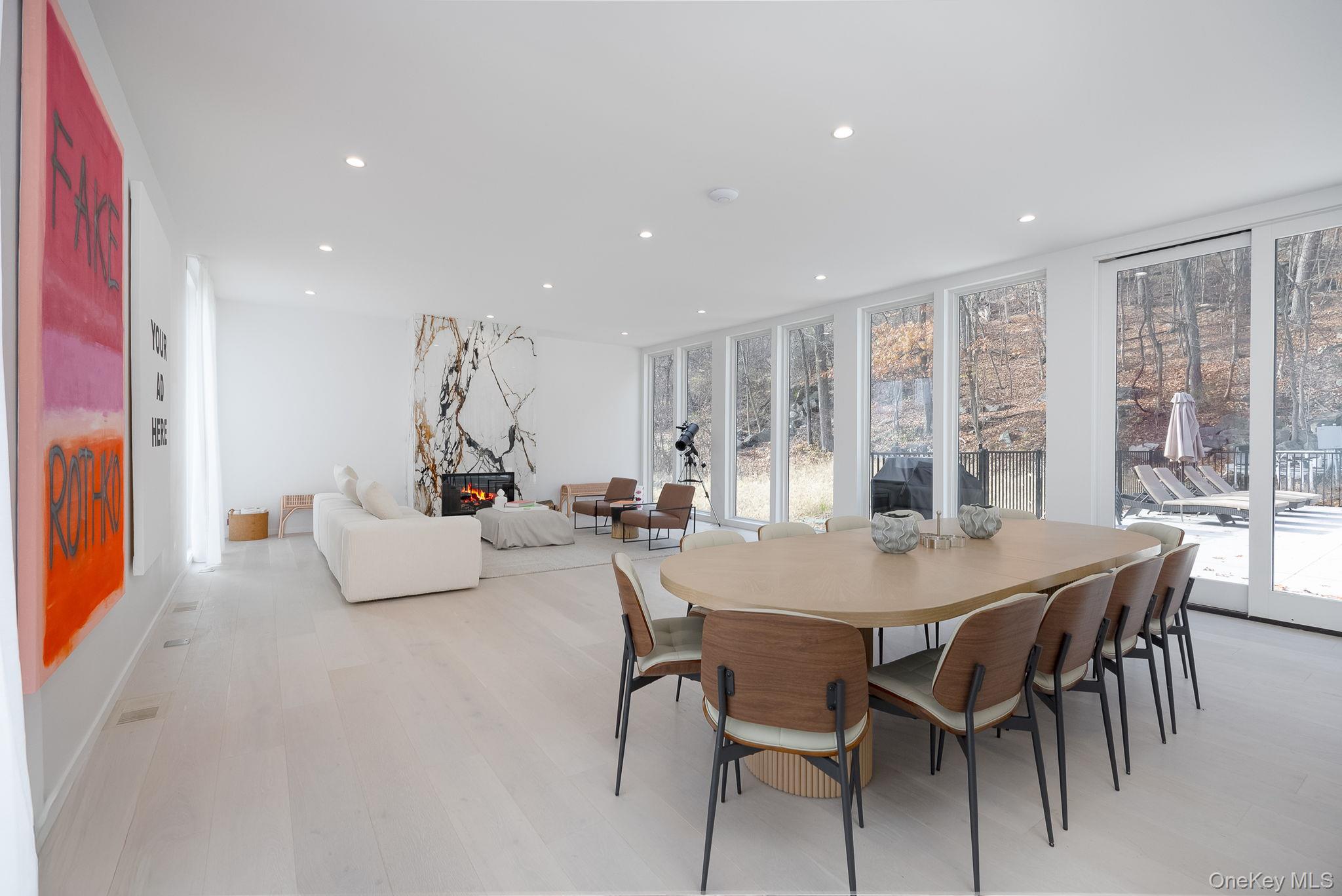 211 Little York Road Warwick, NY 10990 - Photo 5 of 37 a view of a dining room with furniture and wooden floor