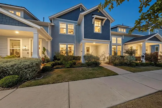 a front view of a house