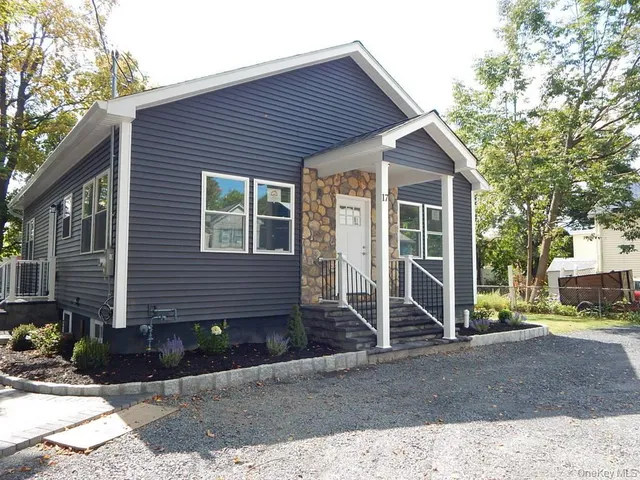 a view of a house with a patio