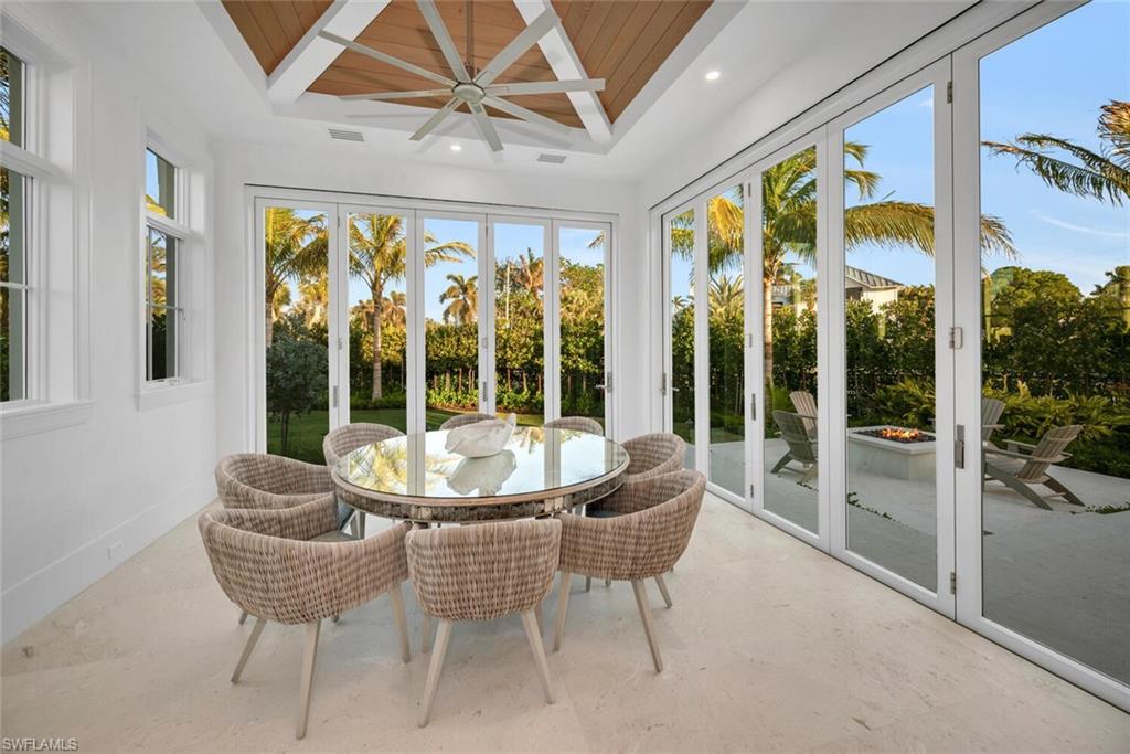330 Broad Avenue North Naples, FL 34102 - Photo 25 of 49 Indoor / Outdoor air-conditioned Lanai.