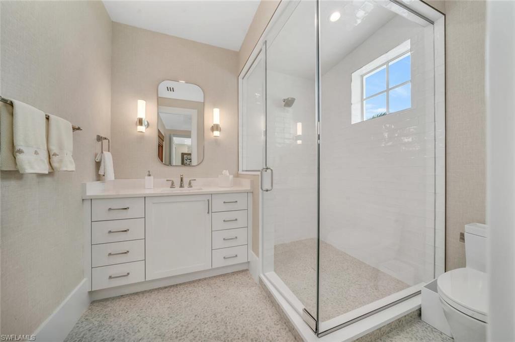 330 Broad Avenue North Naples, FL 34102 - Photo 40 of 49 Guest bath 4 off exercise Steam Sauna
